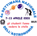 4^ Settimana Nazionale dell'Astronomia